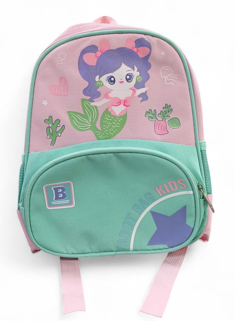 Morral Infantil Sirena Aguamarina y Rosado Pastel