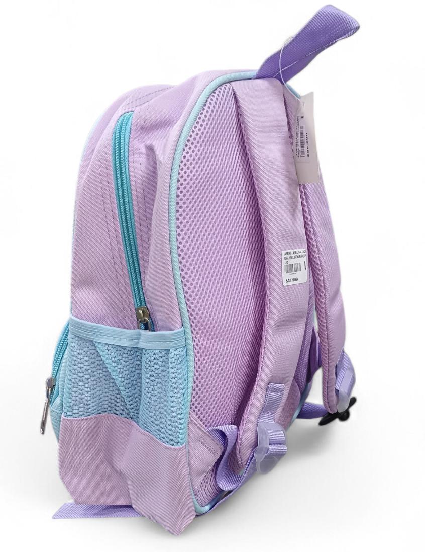 Morral Infantil Sirena Morado y Azul Pastel