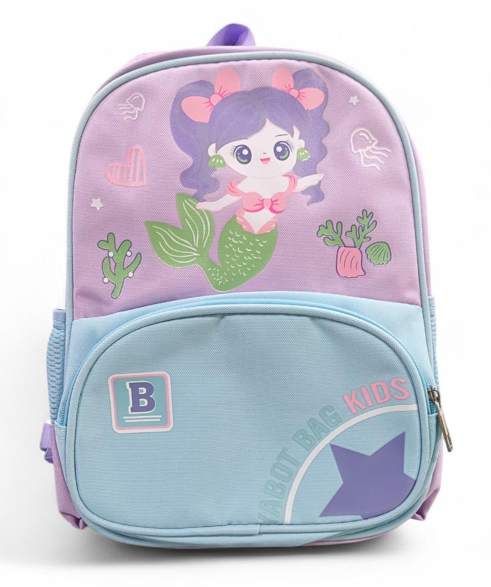 Morral Infantil Sirena Morado y Azul Pastel