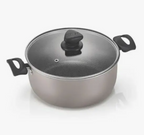 OLLA ANTIHADERENTE IMUSA 24 CM TAPA DE VIDRIO