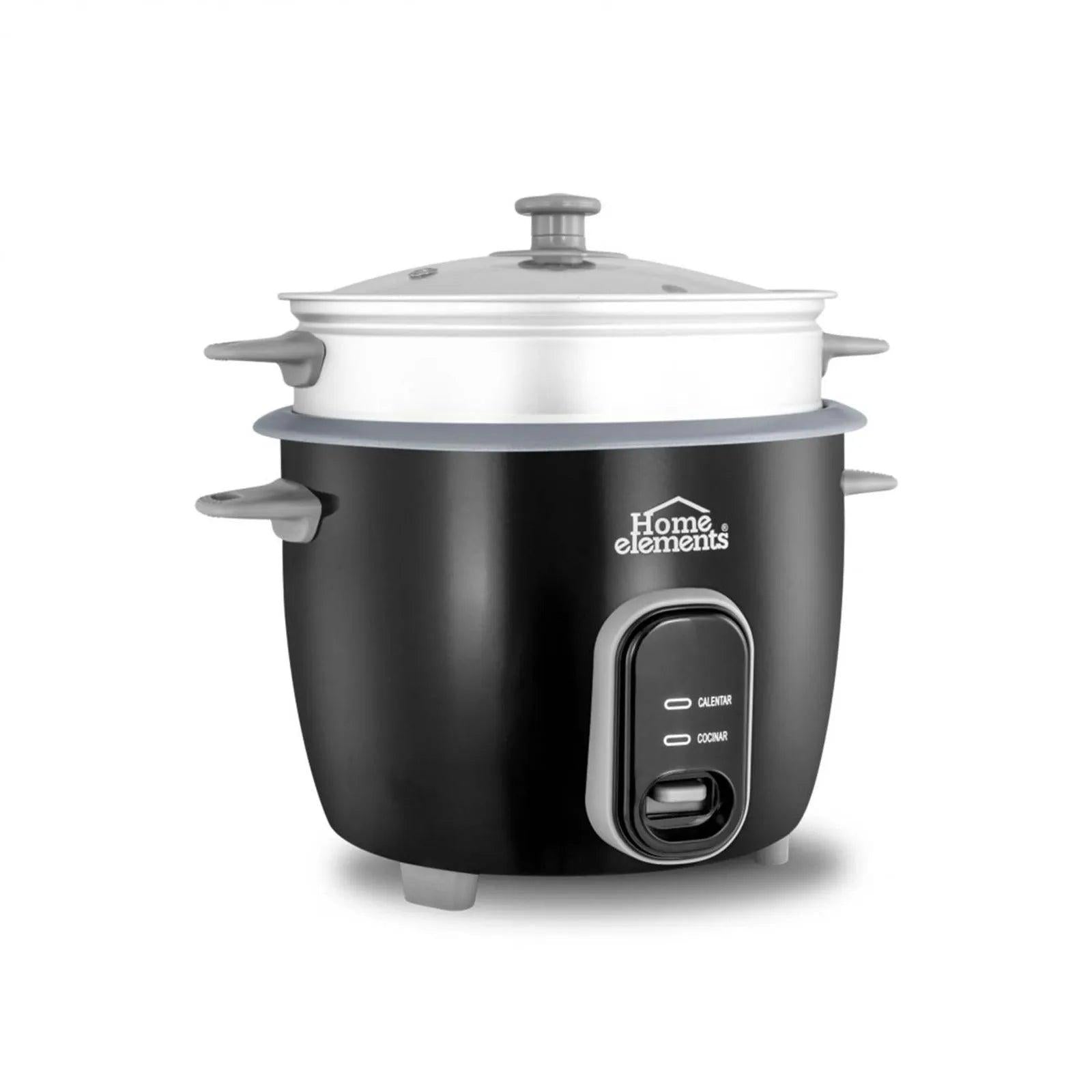 Olla Arrocera 1.8L Home Elements Antiadherente con Vaporera