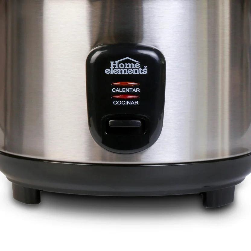 Olla Arrocera 1.8L Acero Inox Home Elements con Vaporera