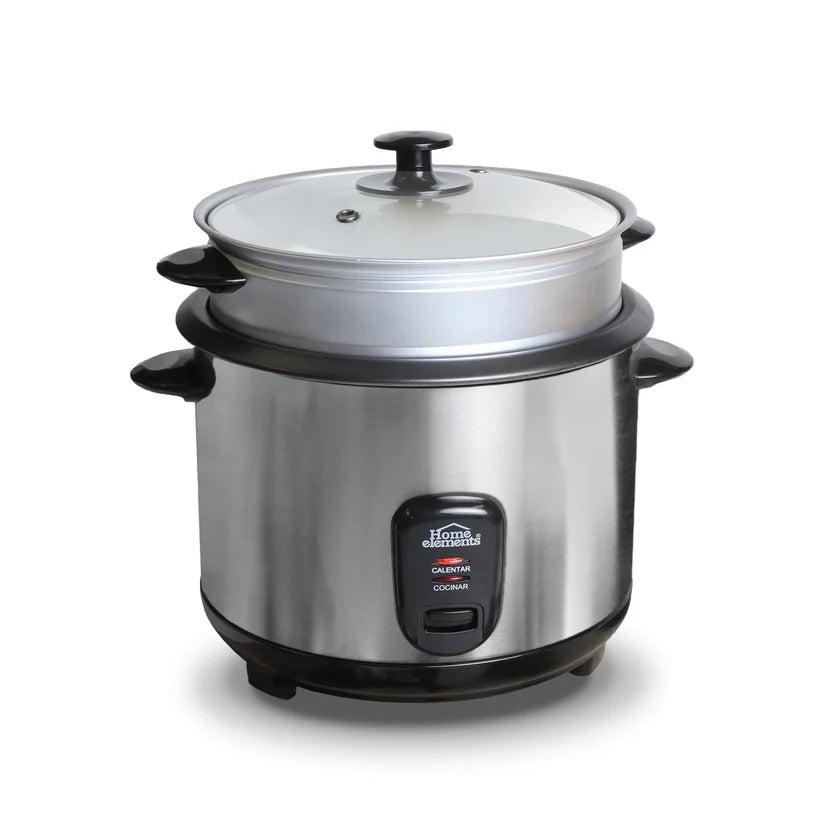 Olla Arrocera 1.8L Acero Inox Home Elements con Vaporera
