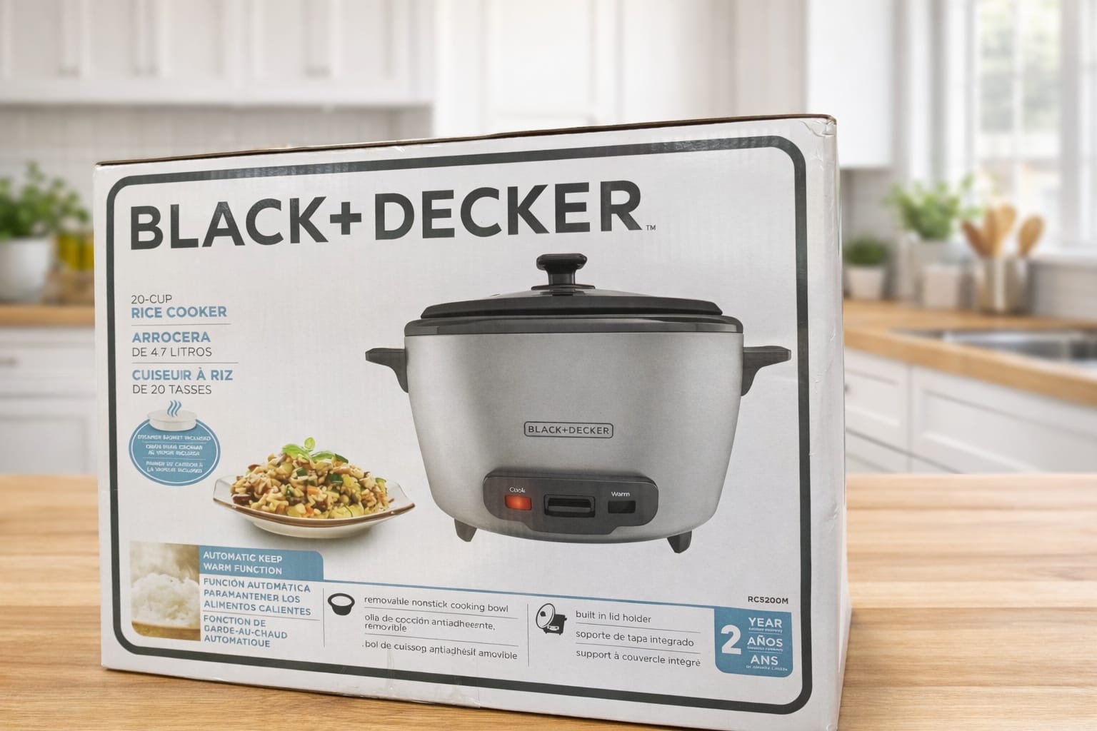 Olla Arrocera Black+Decker Negra 4.7L