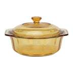 Olla Refractaria de Vidrio 1 Litro con Tapa Home Elements