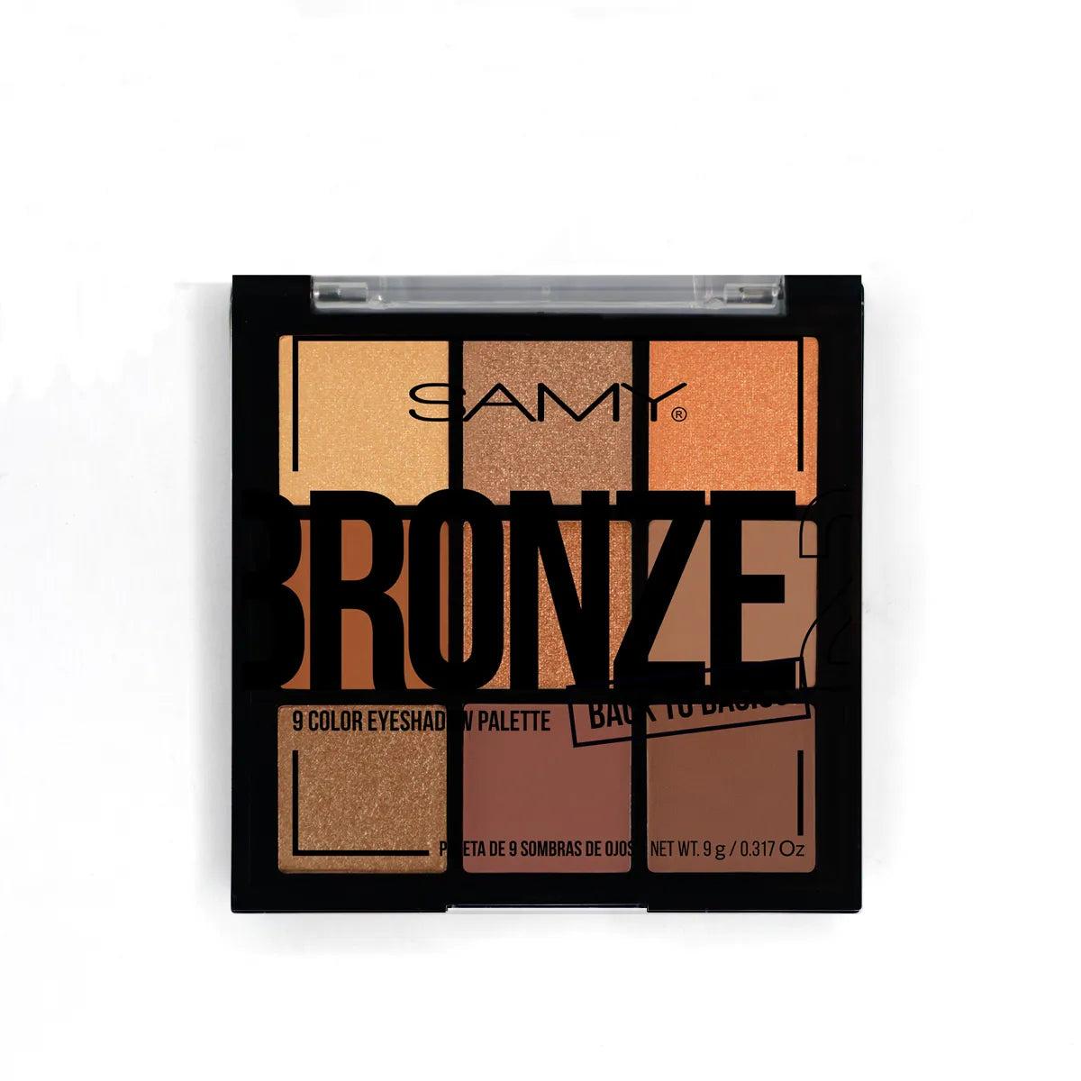 Paleta de Sombras x9 Samy Bronze