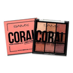 Paleta de Sombras x9 Samy Coral