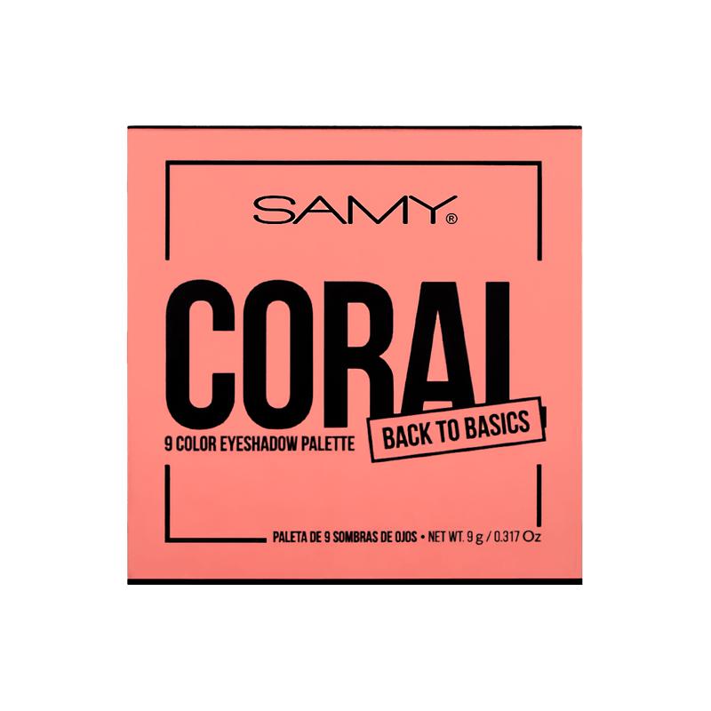 Paleta de Sombras x9 Samy Coral