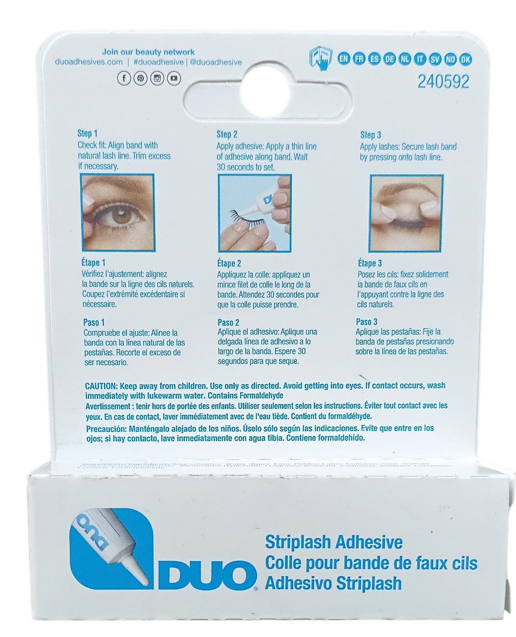 Pegante para Pestañas Dúo Extra Fijación Azul