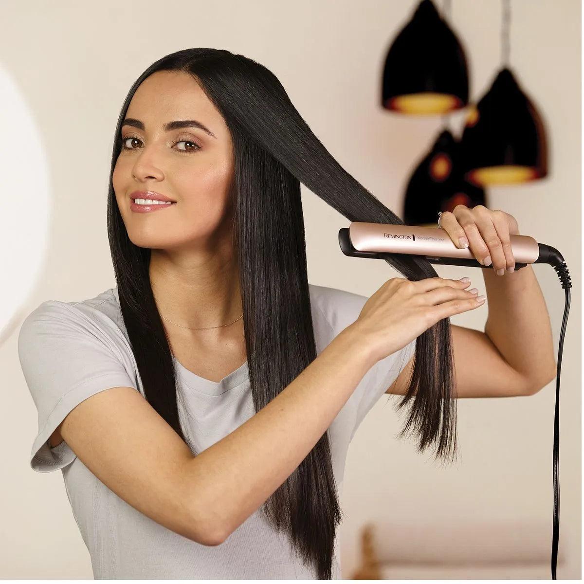 PLACHA KERATINA Y ACEITE DE ARGAN REMINGTON-multishop