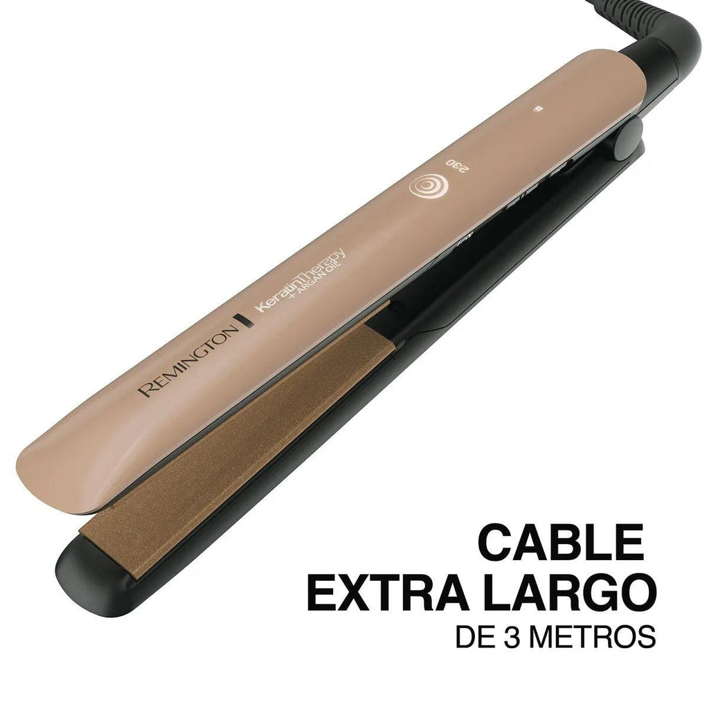 PLACHA KERATINA Y ACEITE DE ARGAN REMINGTON-multishop