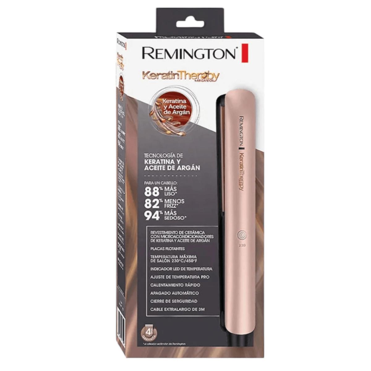 PLACHA KERATINA Y ACEITE DE ARGAN REMINGTON-multishop