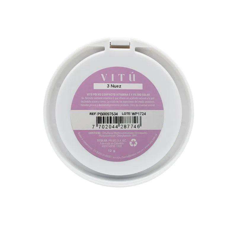 Polvo Compacto Vitamina E Vitú 03 Nuez