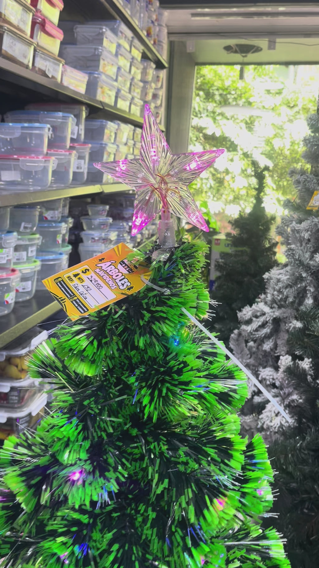 ARBOL FIBRA OPTICA 150 CM 280 RAMAS