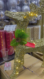 REF NA 2190 ADORNO RENO NAVIDEÑO CON LUZ 50CM (PILAS) - 2D