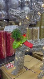 REF NA 2190 ADORNO RENO NAVIDEÑO CON LUZ 50CM (PILAS) - 2D