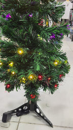 REF A5401 ARBOL FIBRA OPTICA PUNTA VERDE 90CM MULTICOLOR