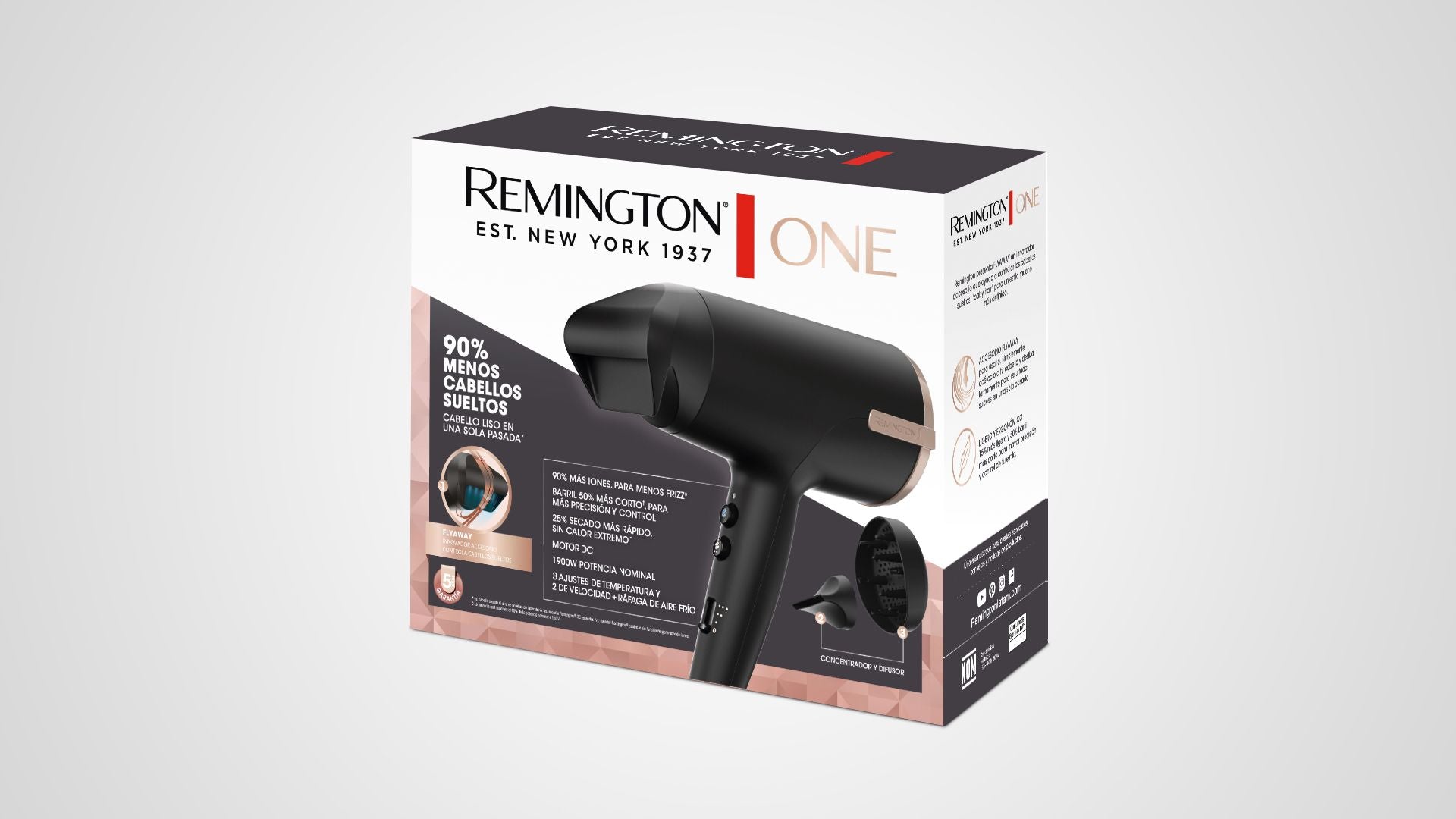 Secador One con Flyaway Remington