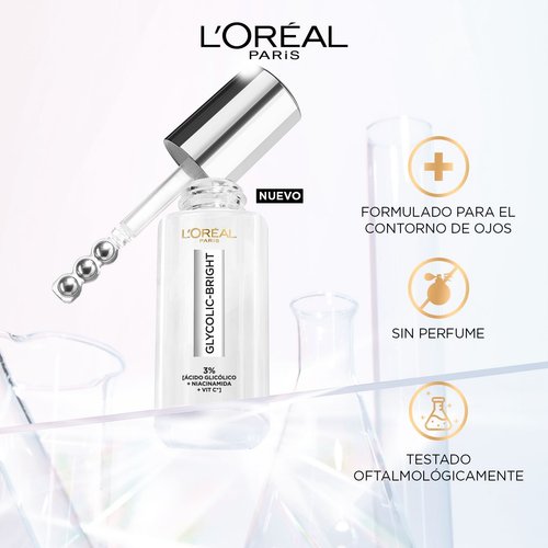 Sérum Ojos Antiojeras Glycolic Bright L'Oréal Paris 20g