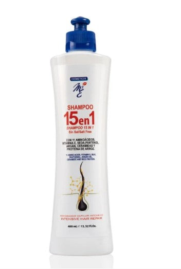 Shampoo 15 en 1 400ml M&E