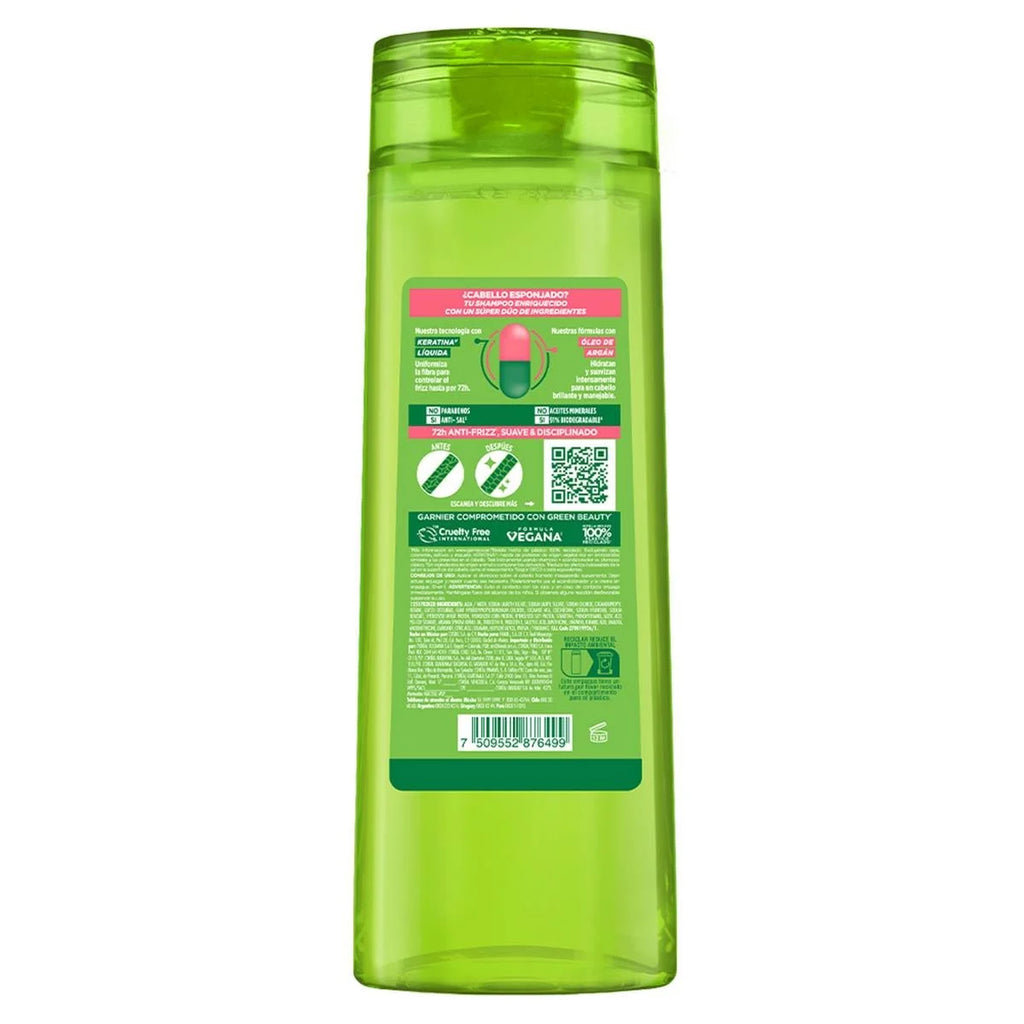 Shampoo Disciplinante Adios Esponjado 350ml Garnier Fructis