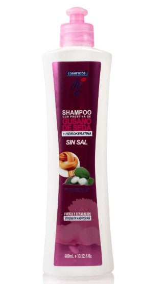 Shampoo Gusano de Seda Hidrokeratina 400ml M&E