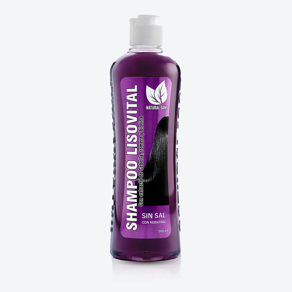 Shampoo Lisovital Sin Sal con Keratina 500ml Natural Sant
