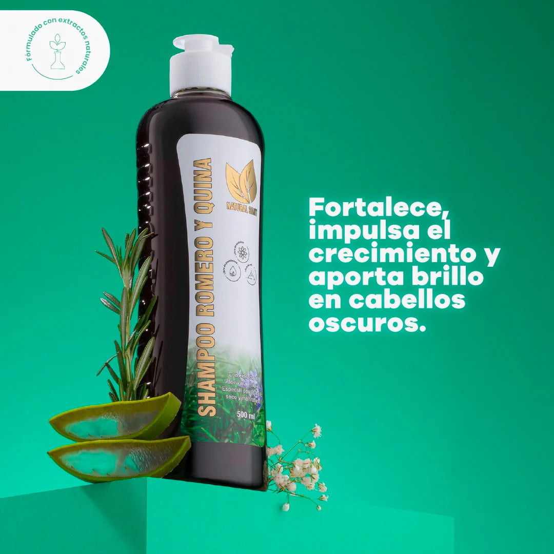 Shampoo Romero y Quinua 500ml Natural Sant