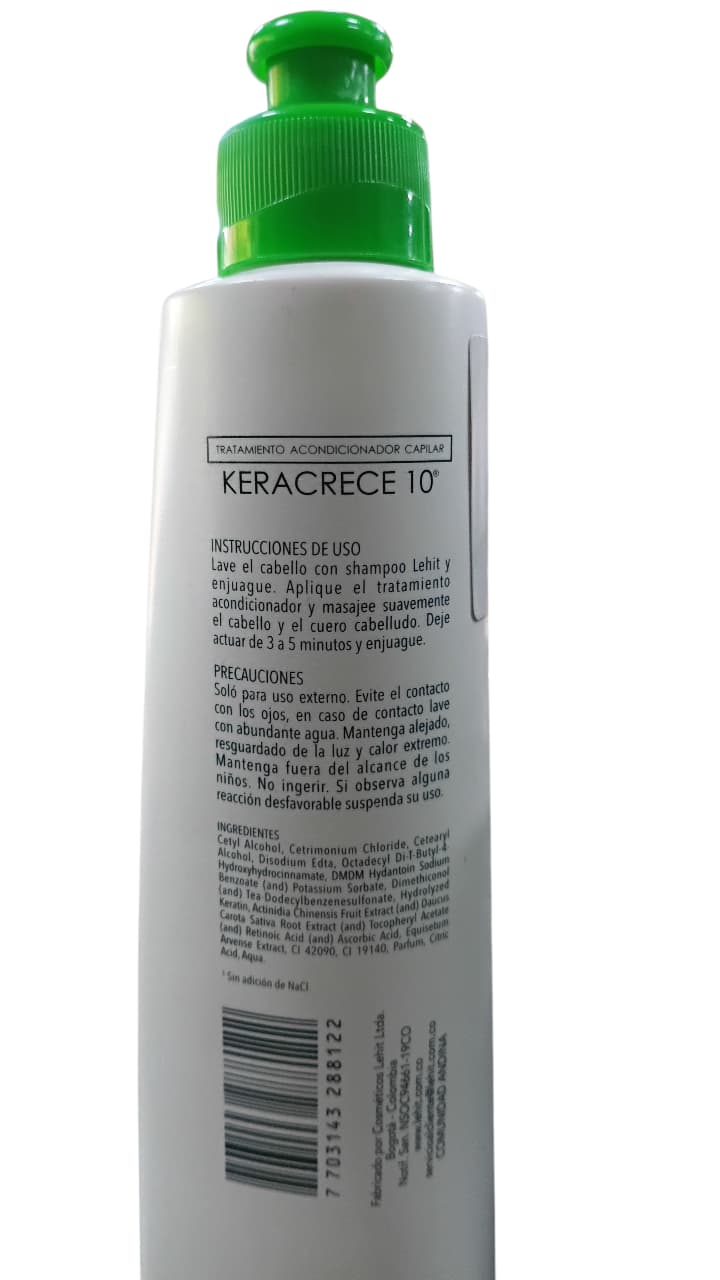 Tratamiento Acondicionador Keracrece 10 300g Lehit