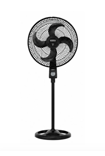 VENTILADOR AIR TURBO PEDESTAL 3V NEGRO SAMURAI