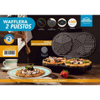 Waflera 2 Puestos Home Elements Negra